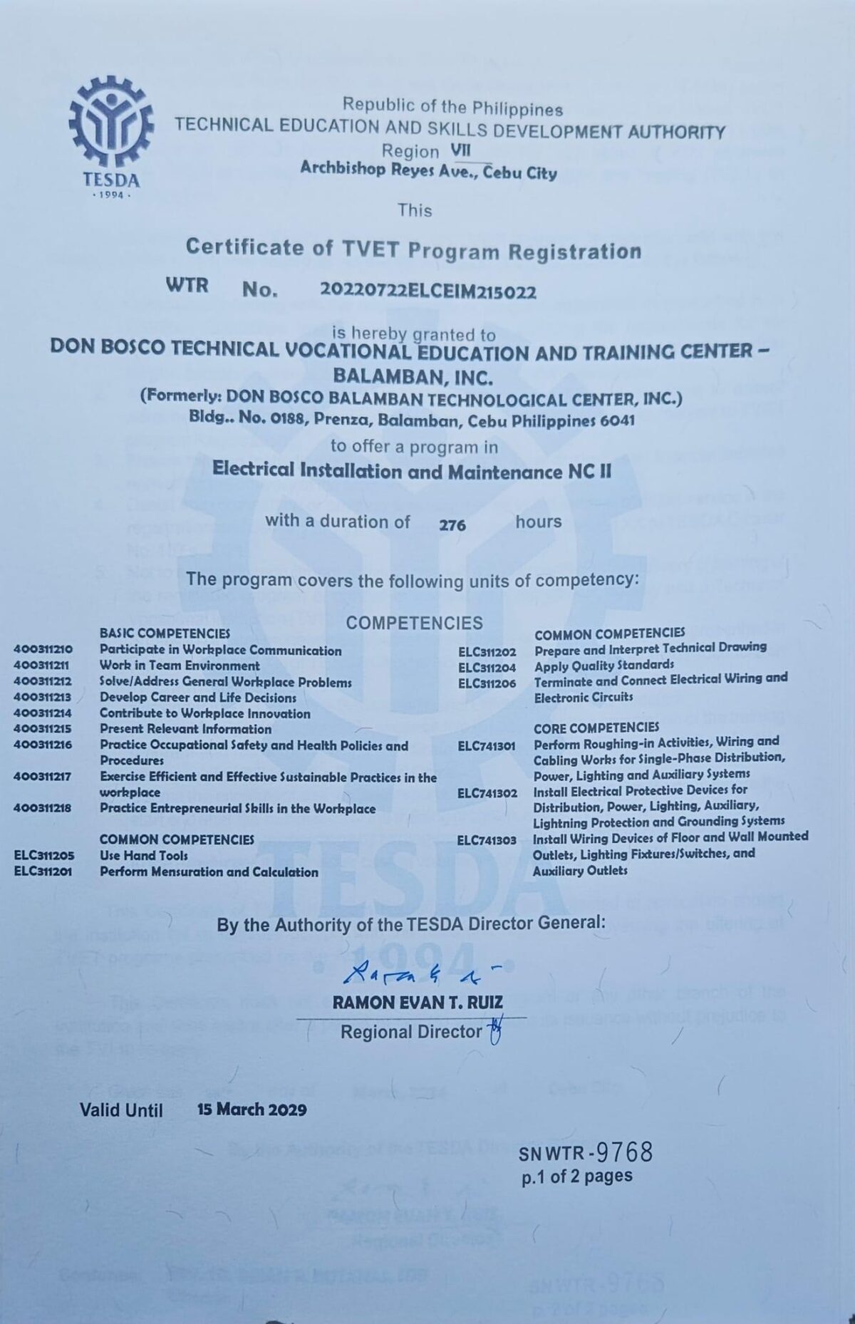 Ctpr Box CTPR Compliant – Don Bosco TVET Balamban